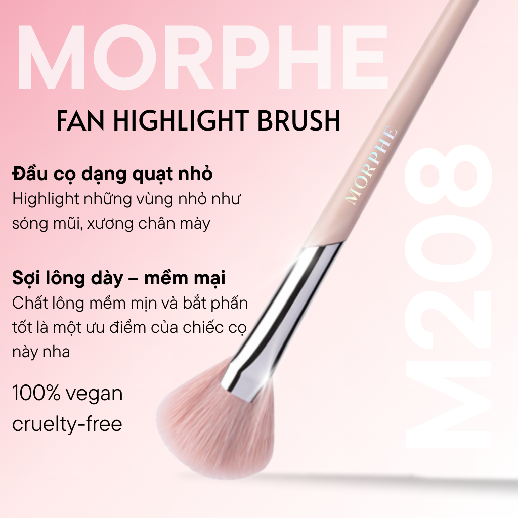 Cọ Trang Điểm Highlight Morphe Fan Highlight Brush M208